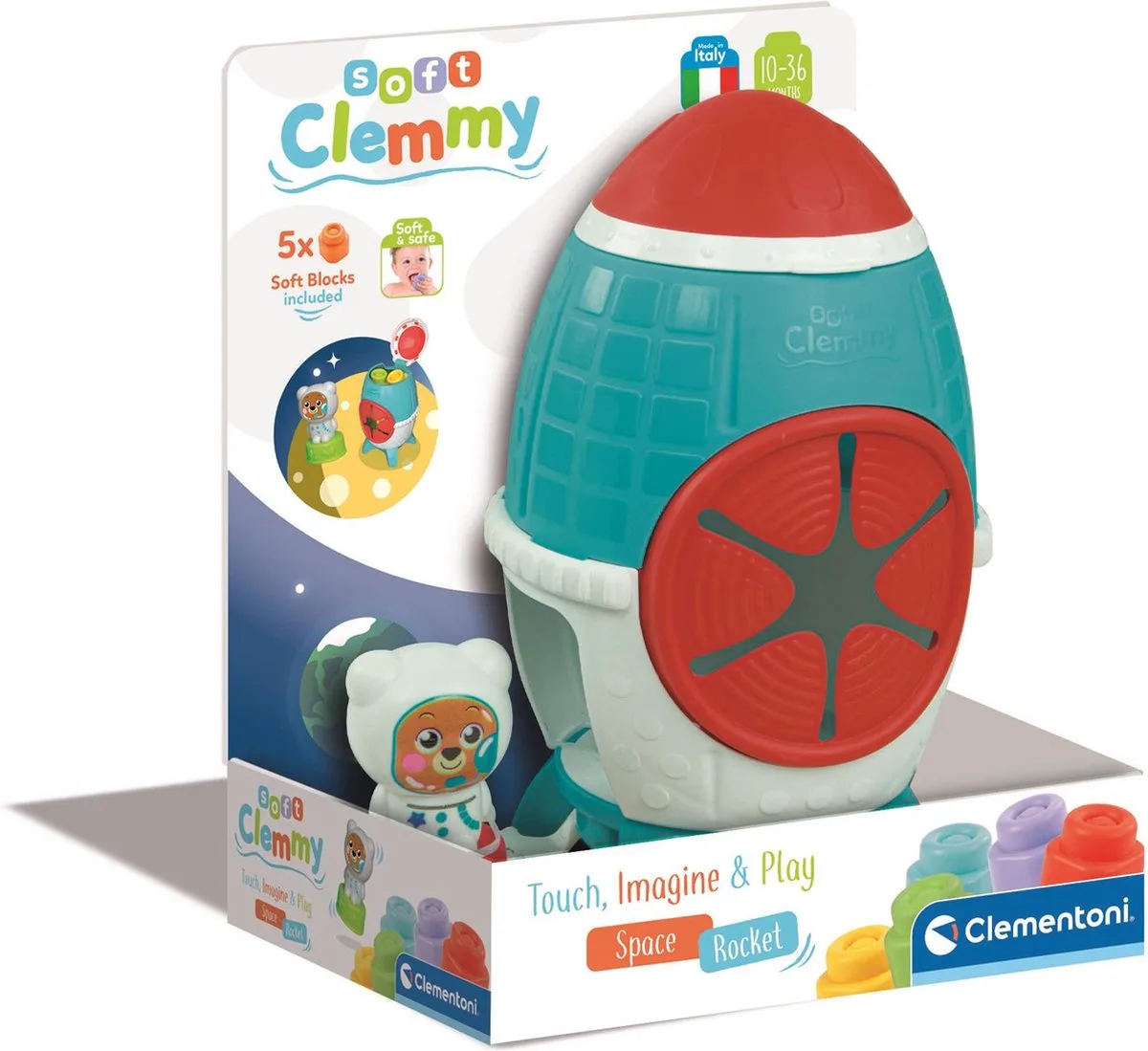 Sensoriële Clemmy Raket - Educatief Speelgoed voor Baby's - Vanaf 6 maanden by Clementoni in Multicolour – product photo
