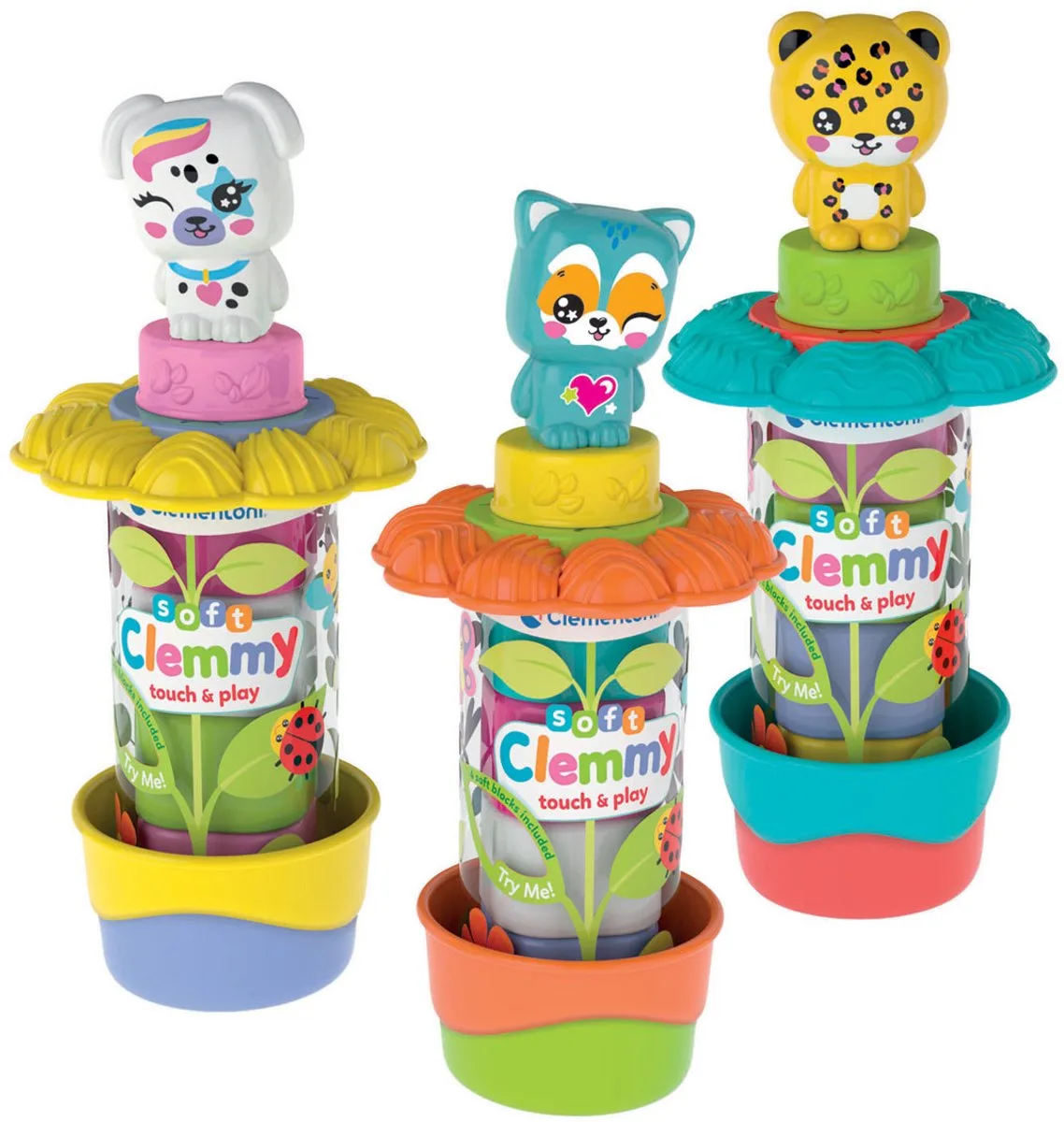 sensorisch speelgoed Clemmy tuinbuis bouwblokken set. von Clementoni in Mehrfarbig – Produktfoto