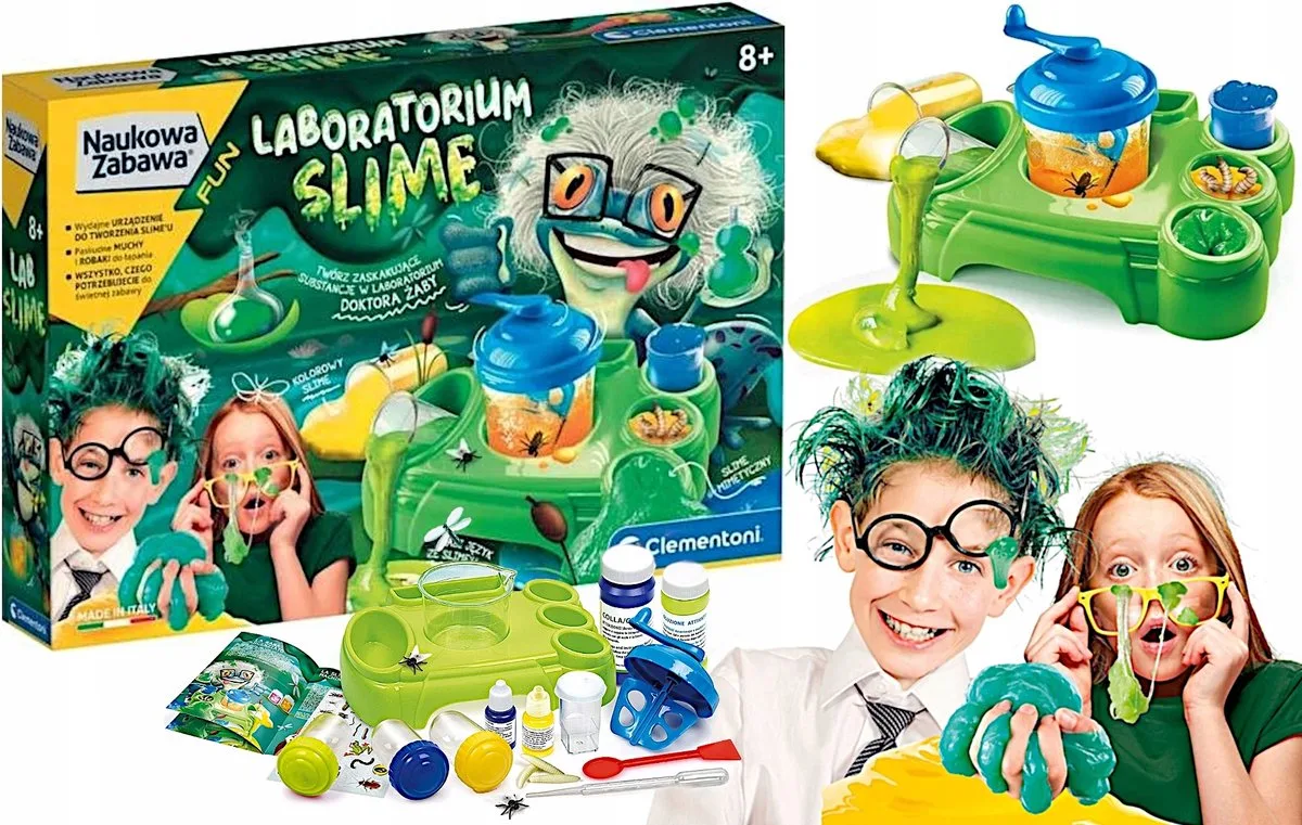 Slime Laboratorium: Maak Kleurrijke Slijm met Dr. Kikker de Clementoni – photo du produit