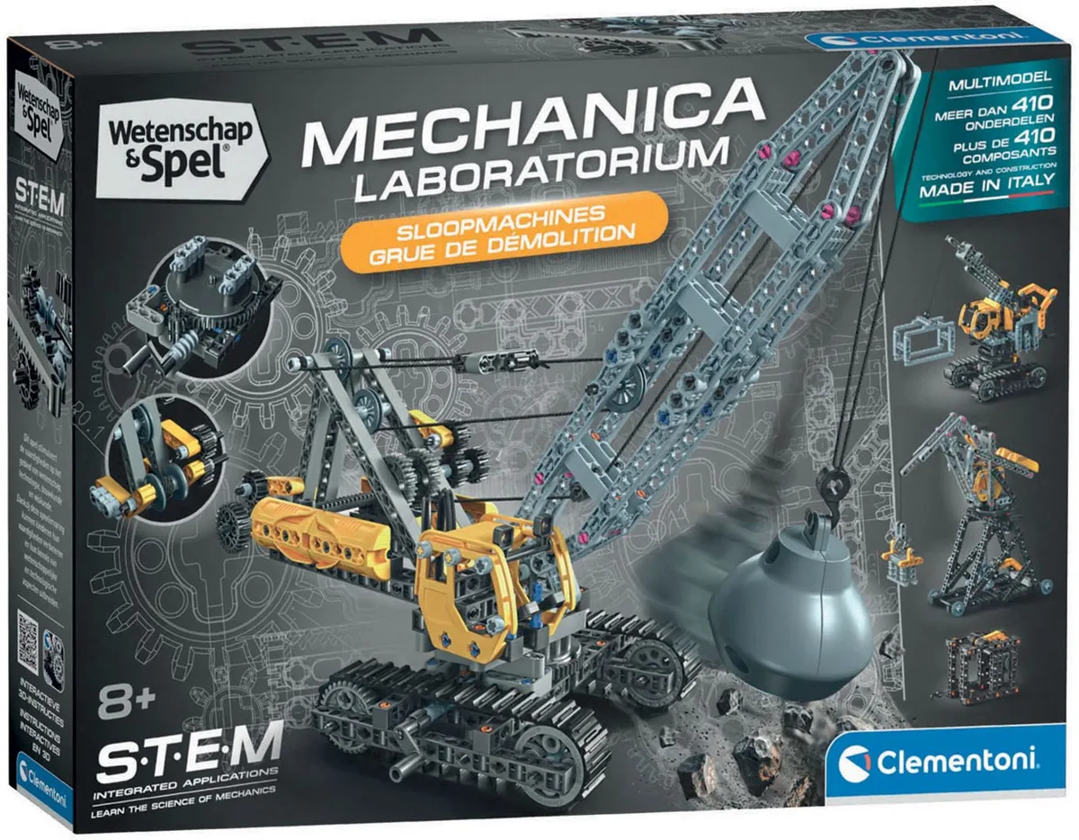 Sloopwagen - Truck Bouwpakket met Katrollen en Tandwielen - STEM Mechanica Speelgoed - Wetenschap en Spel voor Kinderen vanaf 8 Jaar von Clementoni in Mehrfarbig – Produktfoto