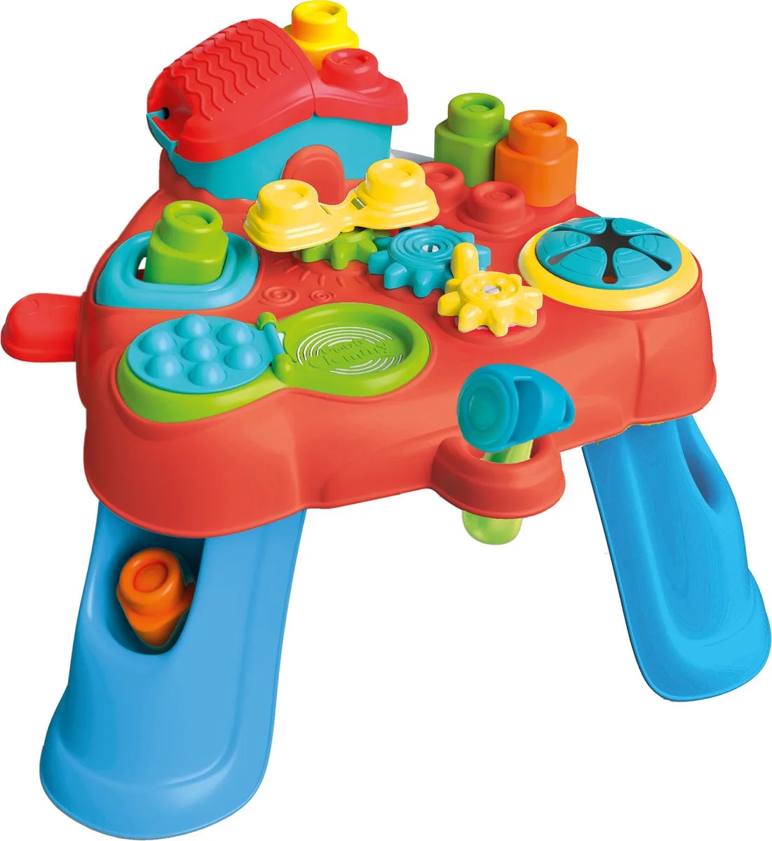 Soft Clemmy - Bumba Interactieve activiteitentafel - Zintuigelijk speelgoed - vanaf 10 maanden de Clementoni en Bleu – photo du produit