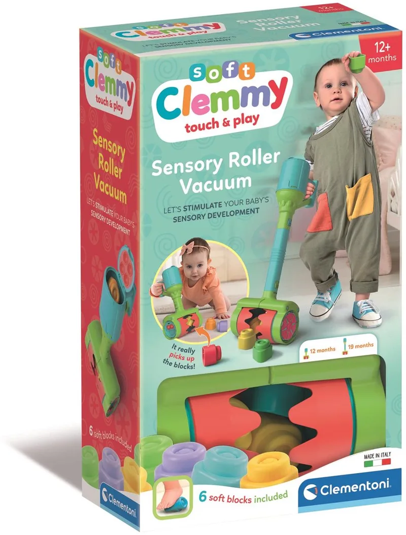 Soft Clemmy - Stofzuiger - Sensorische blokkenset - Vanaf 6 maanden by Clementoni in Multicolour – product photo