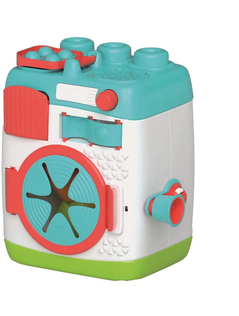 Soft Clemmy - Wasmachine - Sensorische blokkenset - Vanaf 6 maanden fra Clementoni i Flerfarvet – produktbillede