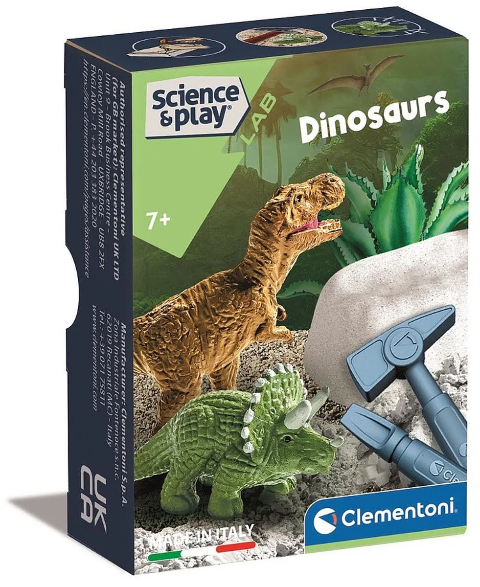 Speelset - Dinosaur Science - Mini Explorer - 1 stuk - Wetenschap uitvoering fra Clementoni i Grøn – produktbillede