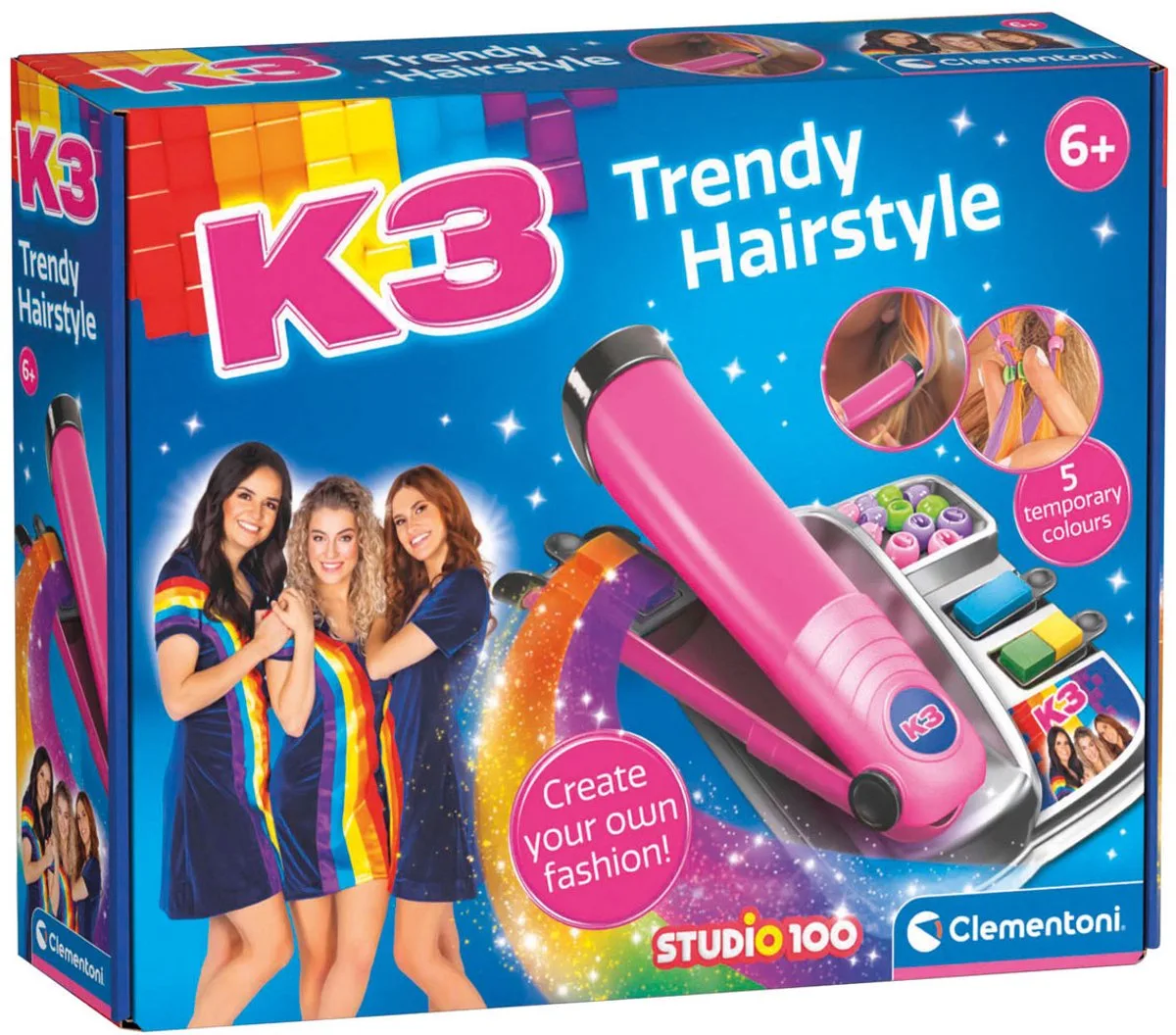 Studio 100 - K3 Trendy Hairstyle - Haarstyling Set Voor Kinderen - Vanaf 6 jaar de Clementoni en Multicolore – photo du produit