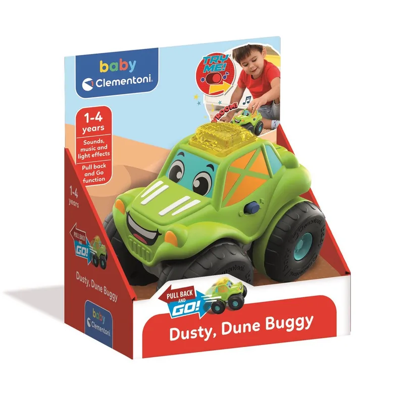 Stunt Wheels - Dune Buggy - Interactieve auto - voor kinderen tussen 1 en 4 jaar från Clementoni i Grön – produktbild