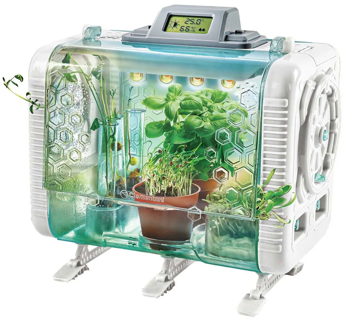 Wetenschap en Spel - Hi-Tech Kweekkas - STEM speelgoed - Broeikas - Experimenteren met Planten - Groene vingers - Vanaf 8 jaar de Clementoni en Multicolore – photo du produit