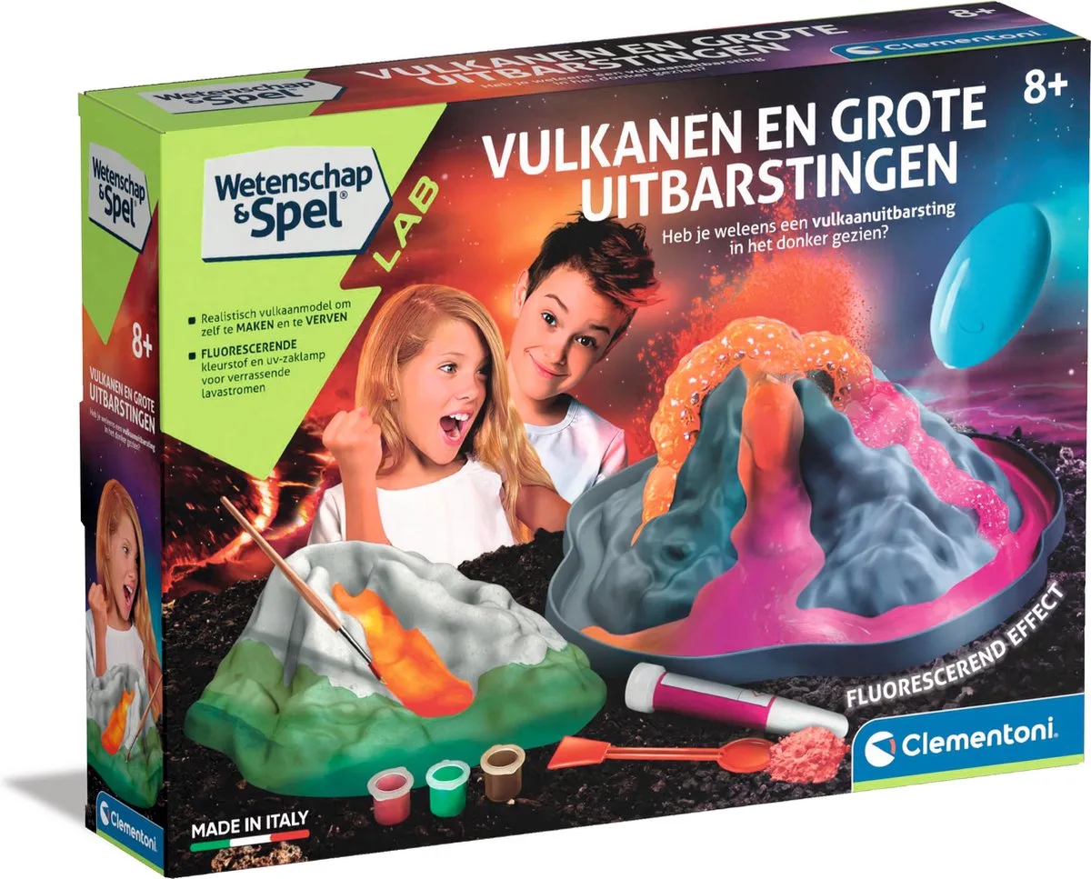 Wetenschap & Spel, - 8+ jaar - 56052 von Clementoni in Vulkanen en Grote Uitbarstingen – Produktfoto
