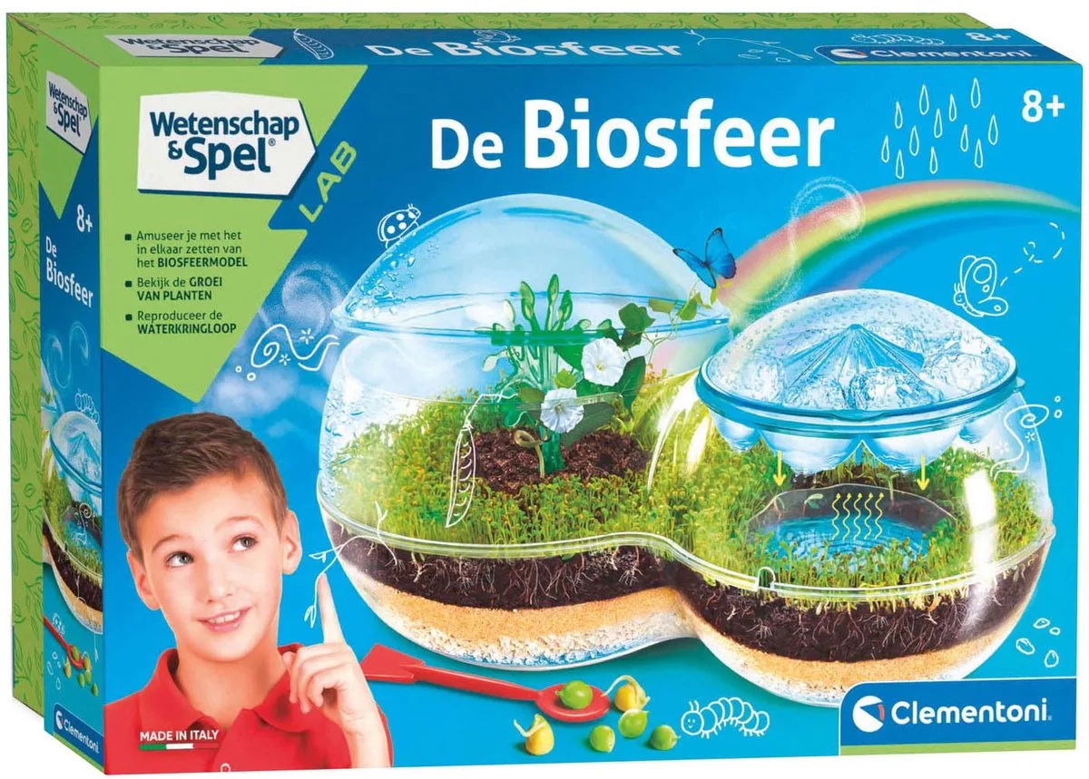 Wetenschap & Spel - De Biosfeer - Experimenteerdoos - Wetenschapslab - Vanaf 8 jaar von Clementoni in Mehrfarbig – Produktfoto