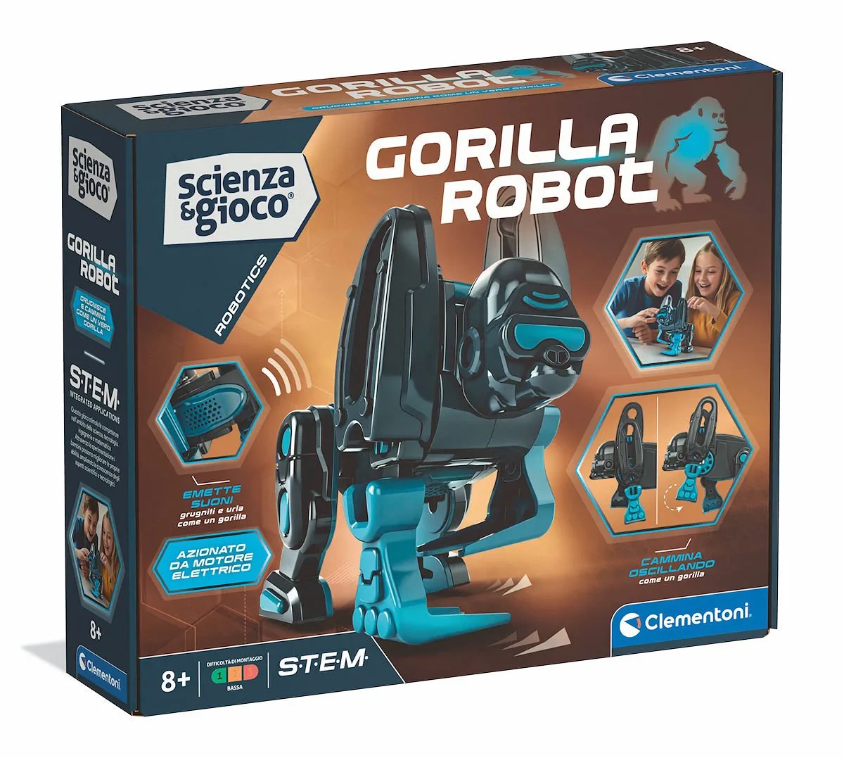 Wetenschap & Spel Gorilla Robot von Clementoni in Mehrfarbig – Produktfoto