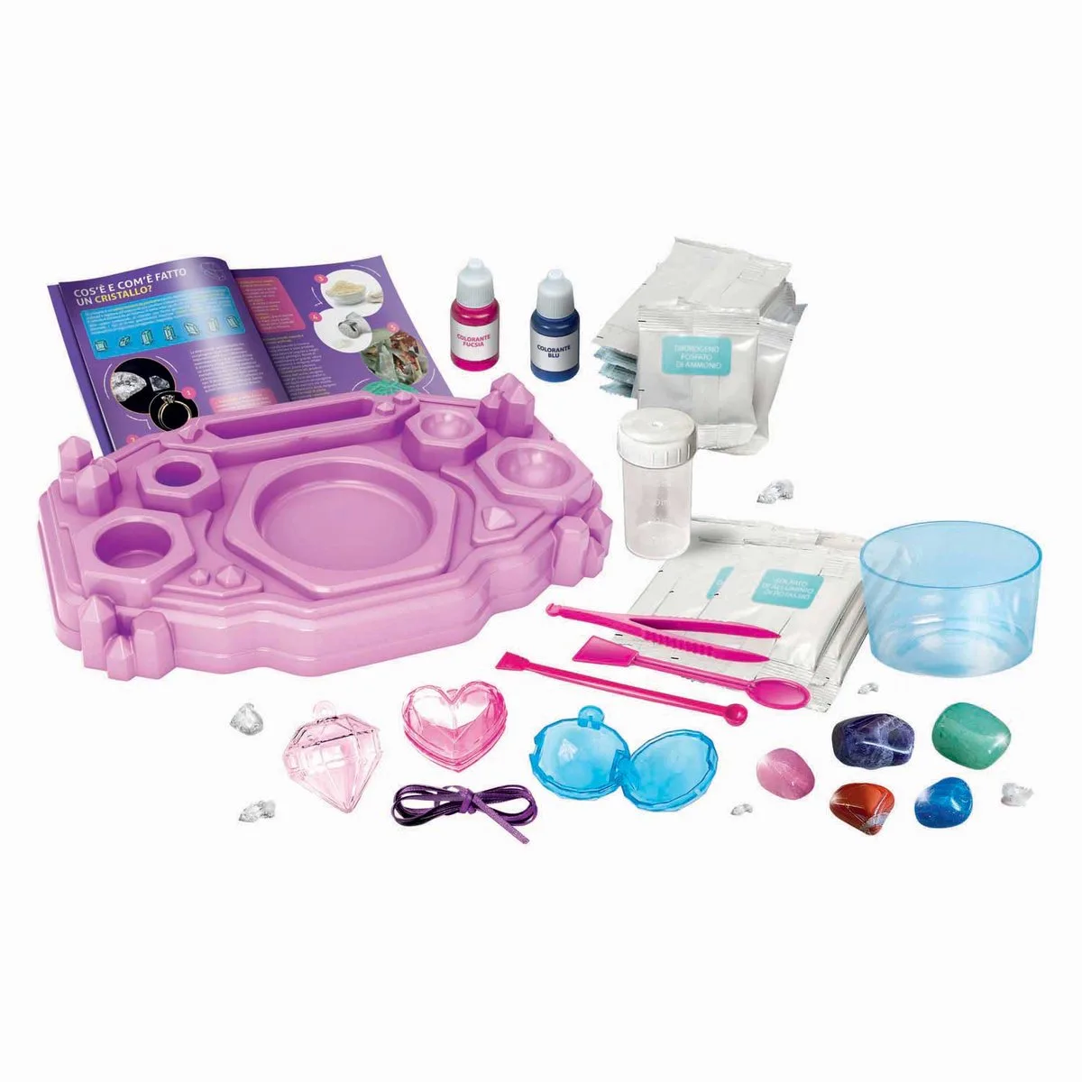 Wetenschap & Spel - Kristallen Sieraden Lab - STEM speelgoed - Vanaf 8 jaar de Clementoni en Multicolore – photo du produit