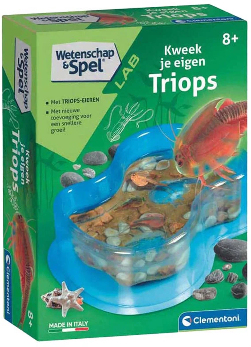 Wetenschap & Spel - Kweek je eigen Triops - Experimenteerdoos - Educatief Speelgoed 8+ Jaar de Clementoni en Multi Kleur – photo du produit