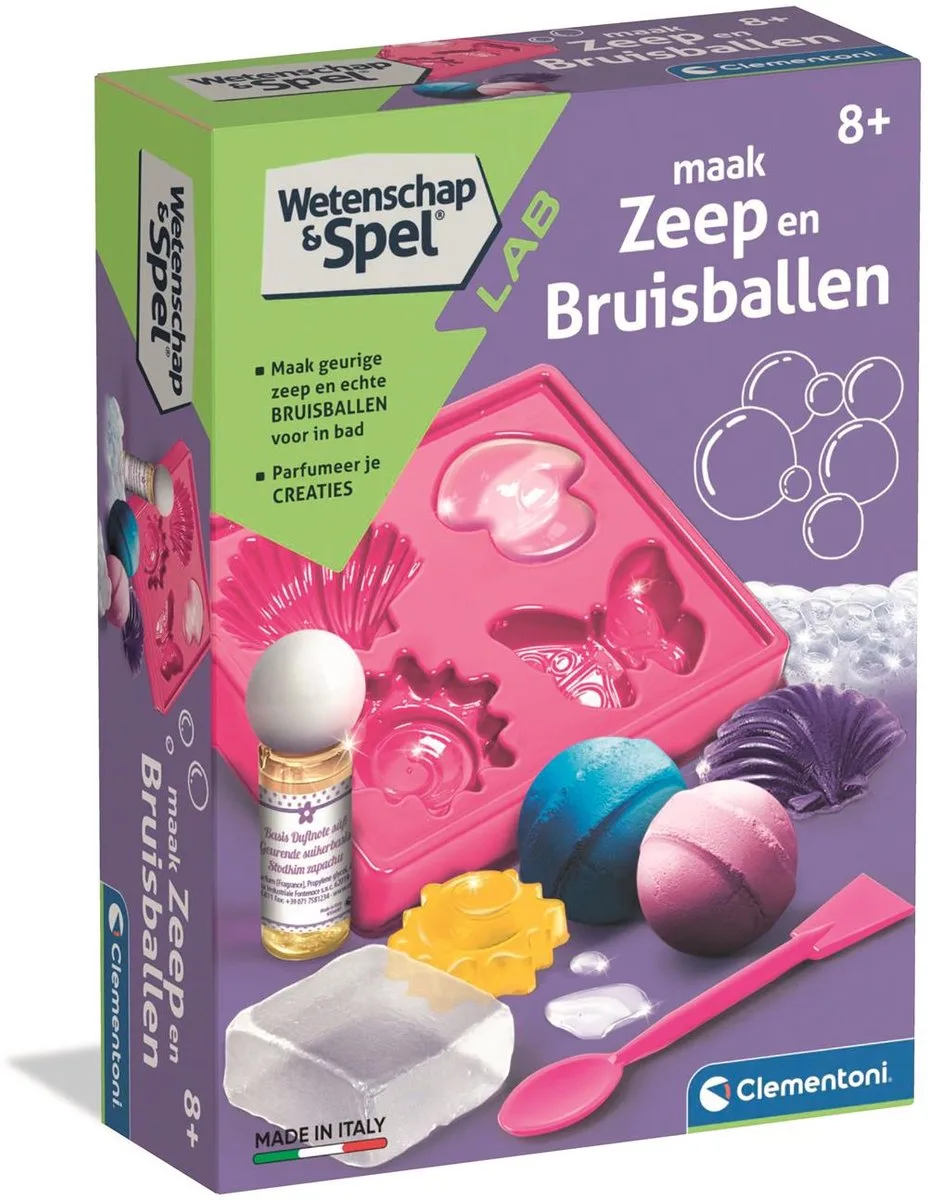 Wissenschaftsspiel Seifen- und Blasenblle von Clementoni in Multi Kleur – Produktfoto