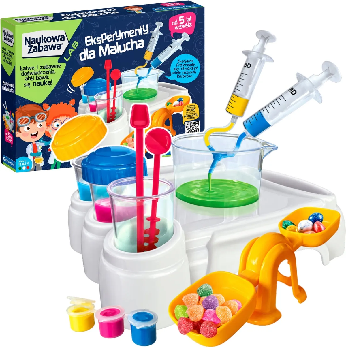 Wetenschapskit voor Kinderen: Eerste Experimenten van Clementoni in Meerkleurig – productfoto