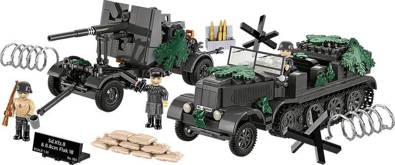 3139 Sd.Kfz.8 & 8.8 cm Flak18 - Limited Edition fra COBI – produktbillede 1 af 4
