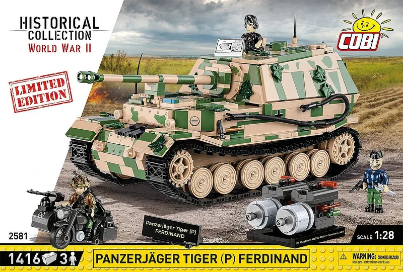 2581 Panzerjäger Tiger (P) Ferdinand - Limited Edition de COBI – photo d’ambiance 3 sur 4