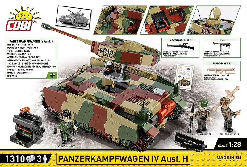 2591 Panzerkampfwagen IV Ausf. H - Limited Edition by COBI – interior photo 4 of 4