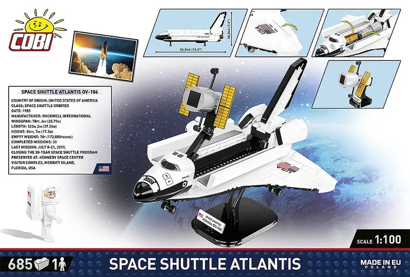 1930 Space Shuttle Atlantis by COBI – interior photo 2 of 4