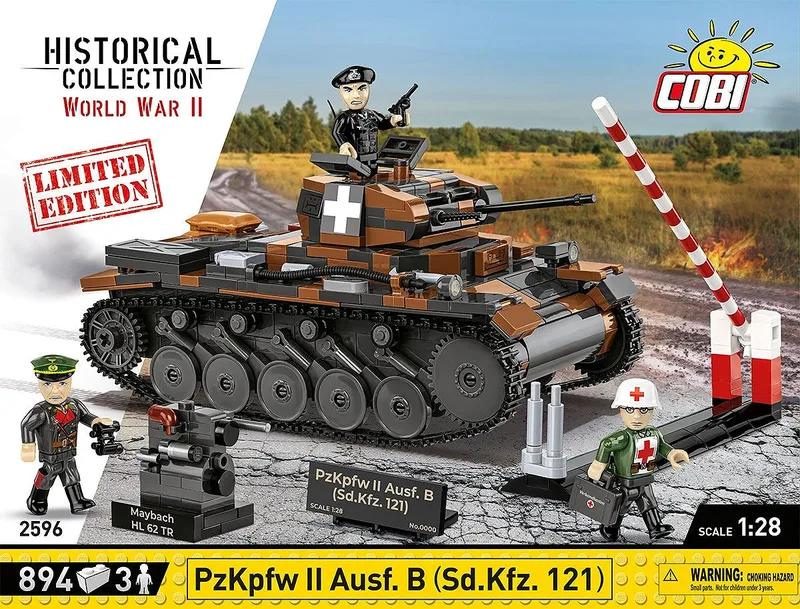 2596 PzKpfw II Ausf.B (Sd.Kfz.121) - Limited Edition fra COBI – miljøbillede 3 af 4