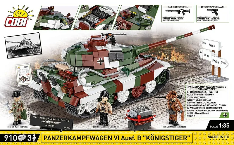 3112 Panzerkampfwagen VI Ausf. B Königstiger - Limited Edition de COBI – photo d’ambiance 4 sur 4