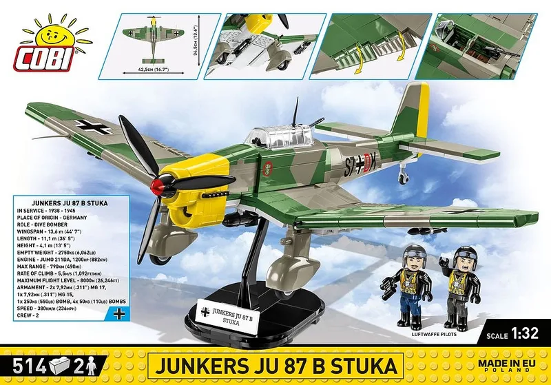 5730 Junkers Ju 87B Stuka by COBI – interior photo 4 of 4