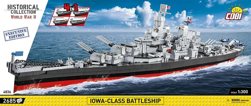 4836 Iowa-Class Battleship (4in1) - Executive Edition by COBI – interior photo 4 of 4