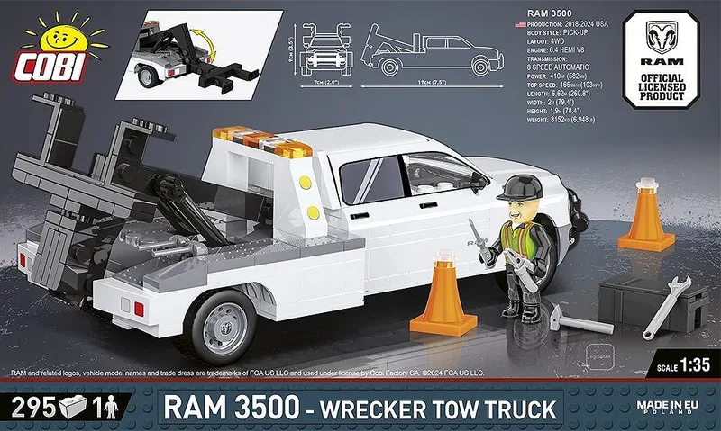24611 RAM 3500 - Wrecker Tow Truck fra COBI – miljøbillede 3 af 4