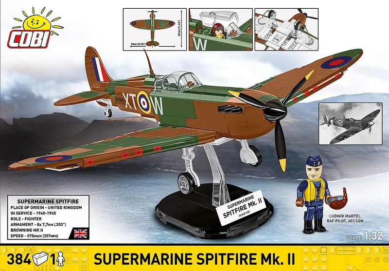 5778 Supermarine Spitfire Mk.II från COBI – miljöbild 3 av 4