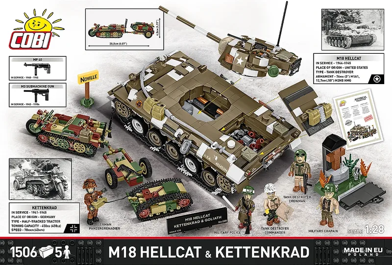 2678 M18 Hellcat - Kettenkrad & Goliath - Limited Edition de COBI – photo d’ambiance 3 sur 4
