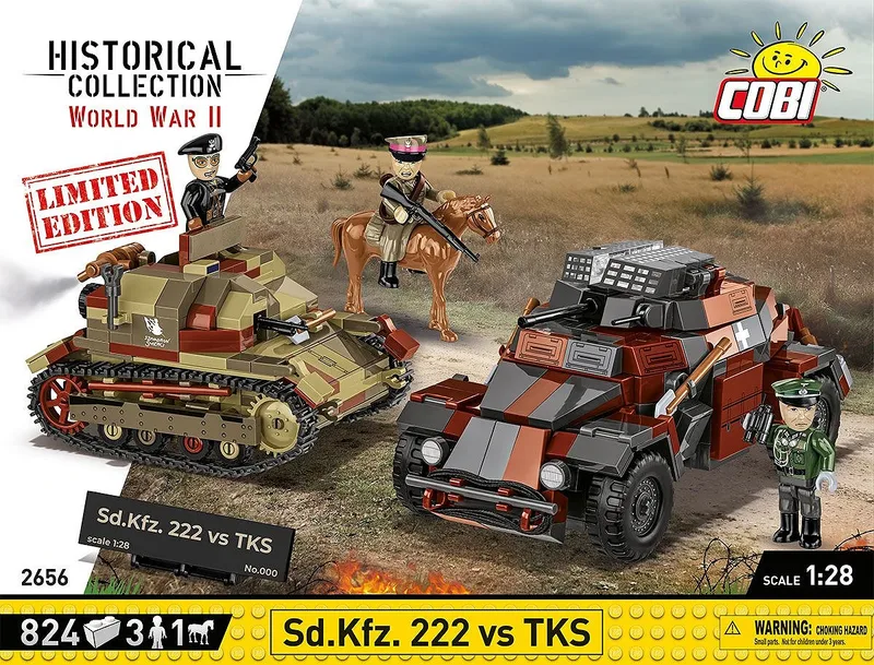2656 Sd.Kfz. 222 vs TKS (September 1939) - Limited Edition de COBI – photo d’ambiance 3 sur 4