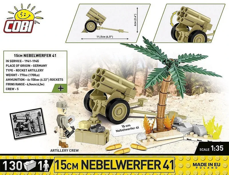 2291 15 cm Nebelwerfer 41 by COBI – interior photo 3 of 4