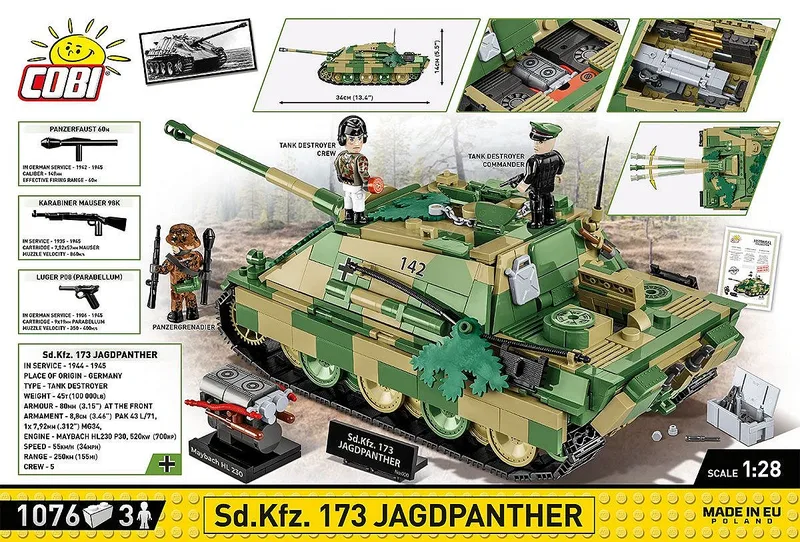 2573 Sd.Kfz.173 Jagdpanther- Limited Edition fra COBI – miljøbillede 4 af 4