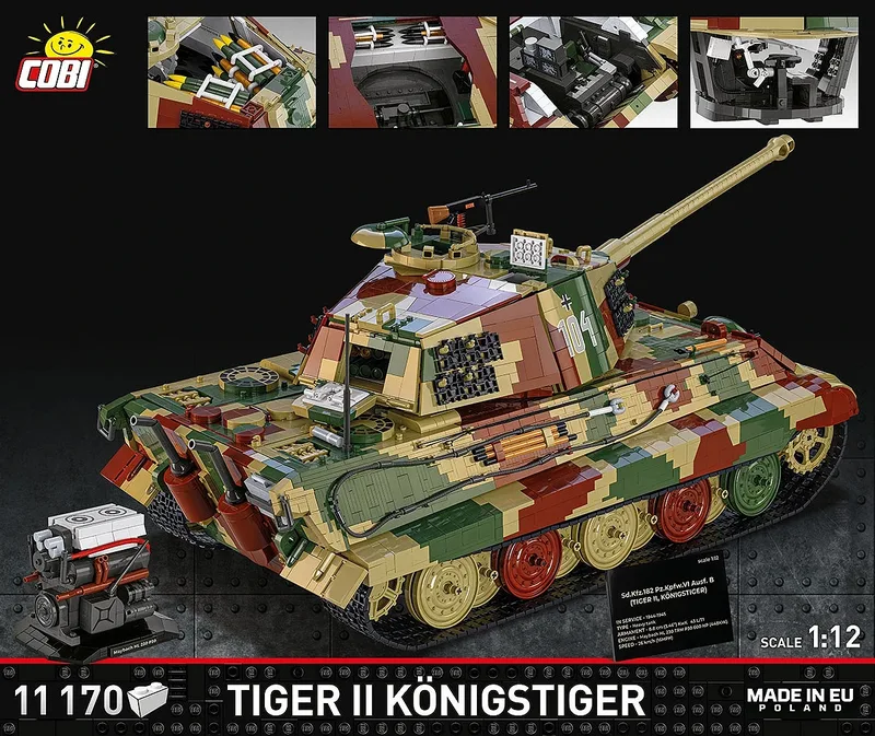 2808 Tiger II Königstiger de COBI – photo du produit 4 sur 4