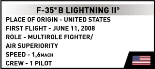 5927 F-35B Lightning II 1:300 by COBI – interior photo 4 of 4