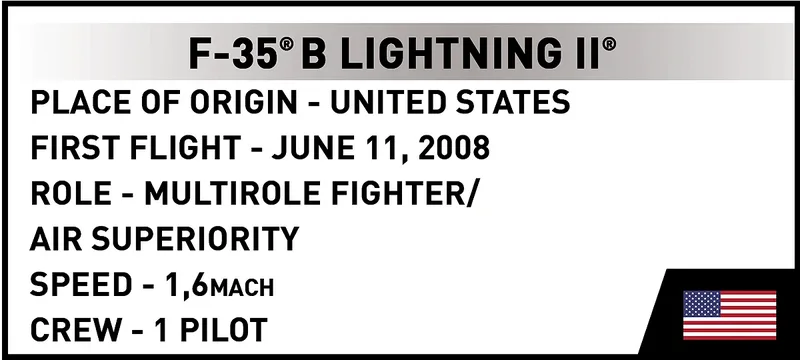 5927 F-35B Lightning II 1:300 by COBI – interior photo 4 of 4