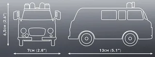 24596 Barkas B1000 Polizei fra COBI – miljøbillede 4 af 4