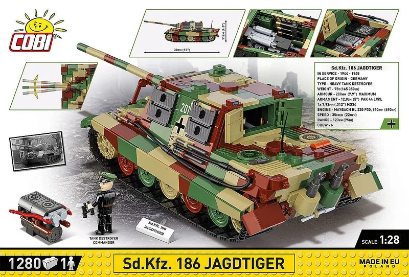 2580 Sd.Kfz. 186 - Jagdtiger by COBI – interior photo 4 of 4