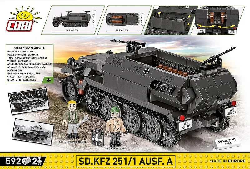 2552 Sd.Kfz.251/1 Ausf. A fra COBI – miljøbillede 4 af 4