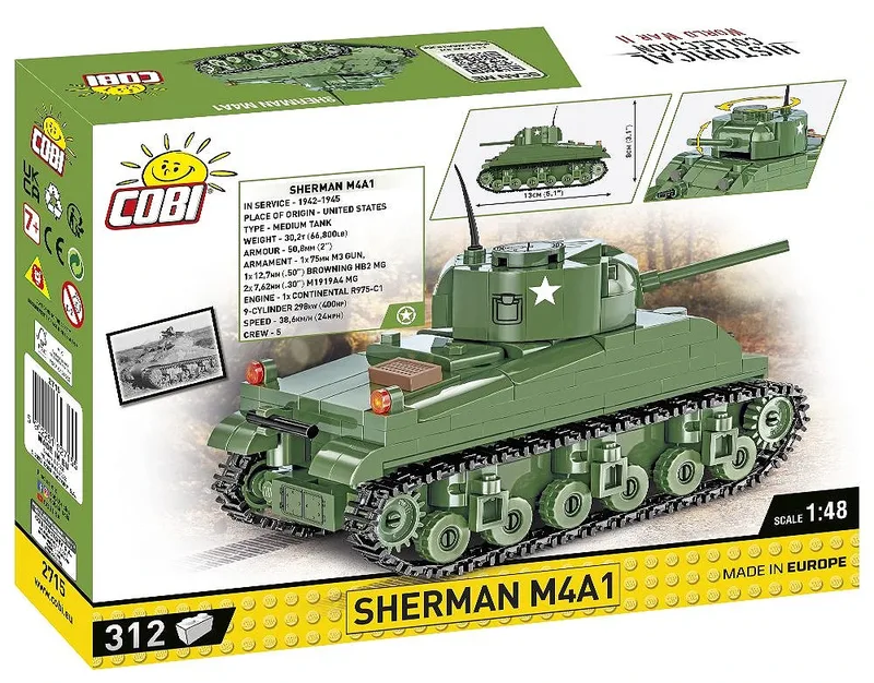 2715 Sherman M4A1 fra COBI – produktbillede 3 af 3