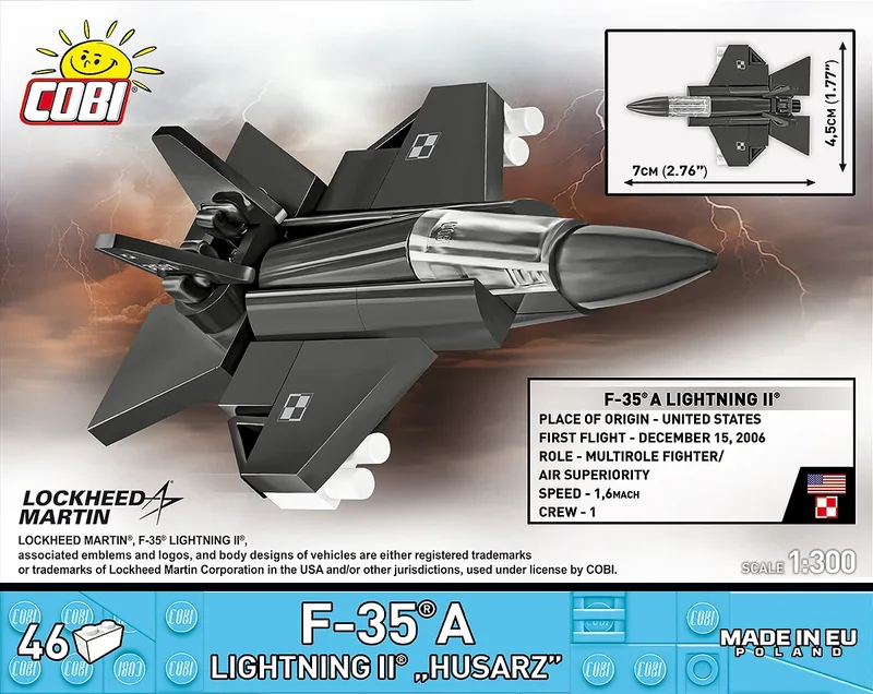 5926 F-35A Lightning II "Husarz" 1:300 by COBI – interior photo 3 of 4