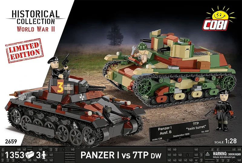 2659 Panzer I vs 7TP DW (September 1939) - Limited Edition de COBI – photo d’ambiance 3 sur 4