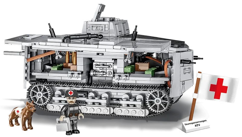 2989 Sturmpanzerwagen A7V fra COBI – produktbillede 1 af 4