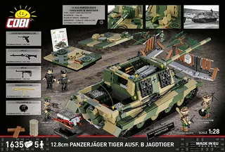 2673 12.8 cm Panzerjäger Tiger Ausf.B Jagdtiger - Limited Edition de COBI – photo d’ambiance 3 sur 4