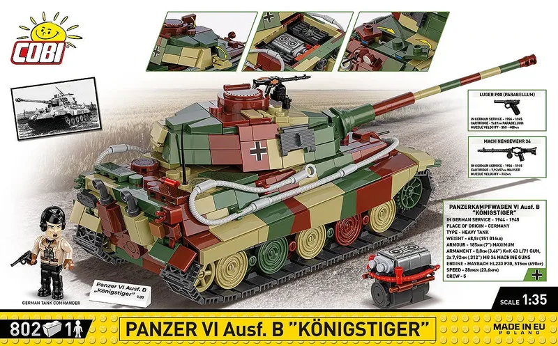 3113 Panzer VI Ausf. B Königstiger de COBI – photo d’ambiance 4 sur 4