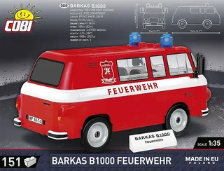 24594 Barkas B1000 Feuerwehr fra COBI – miljøbillede 3 af 4
