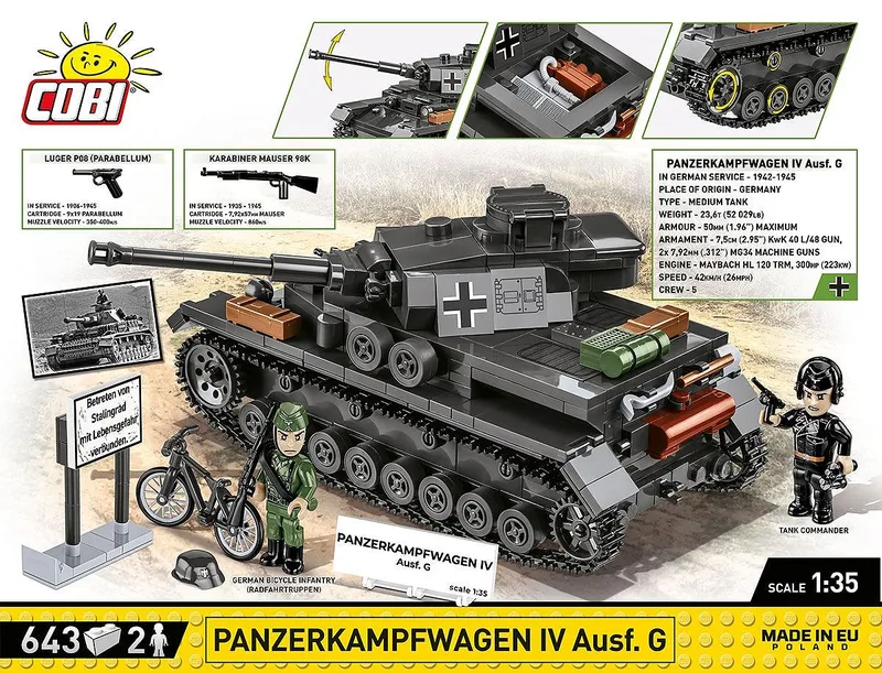 3127 Panzerkampfwagen IV Ausf.G de COBI – photo d’ambiance 4 sur 4