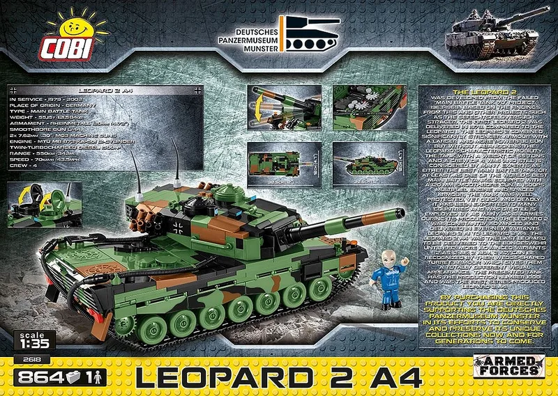 2618 Leopard 2A4 de COBI – photo d’ambiance 4 sur 4