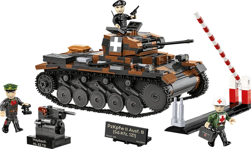 2596 PzKpfw II Ausf.B (Sd.Kfz.121) - Limited Edition fra COBI – produktbillede 1 af 4