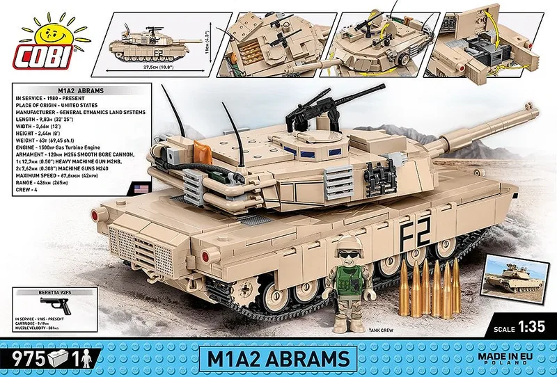 2622 M1A2 Abrams de COBI – photo d’ambiance 4 sur 4