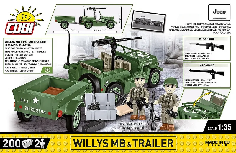 2297 Willys MB & Trailer by COBI – interior photo 3 of 4